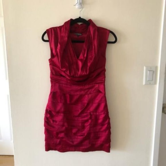 Express Dresses & Skirts - Express Maroon/red Dress